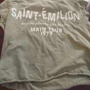 Bershka Olive Green T-Shirt
